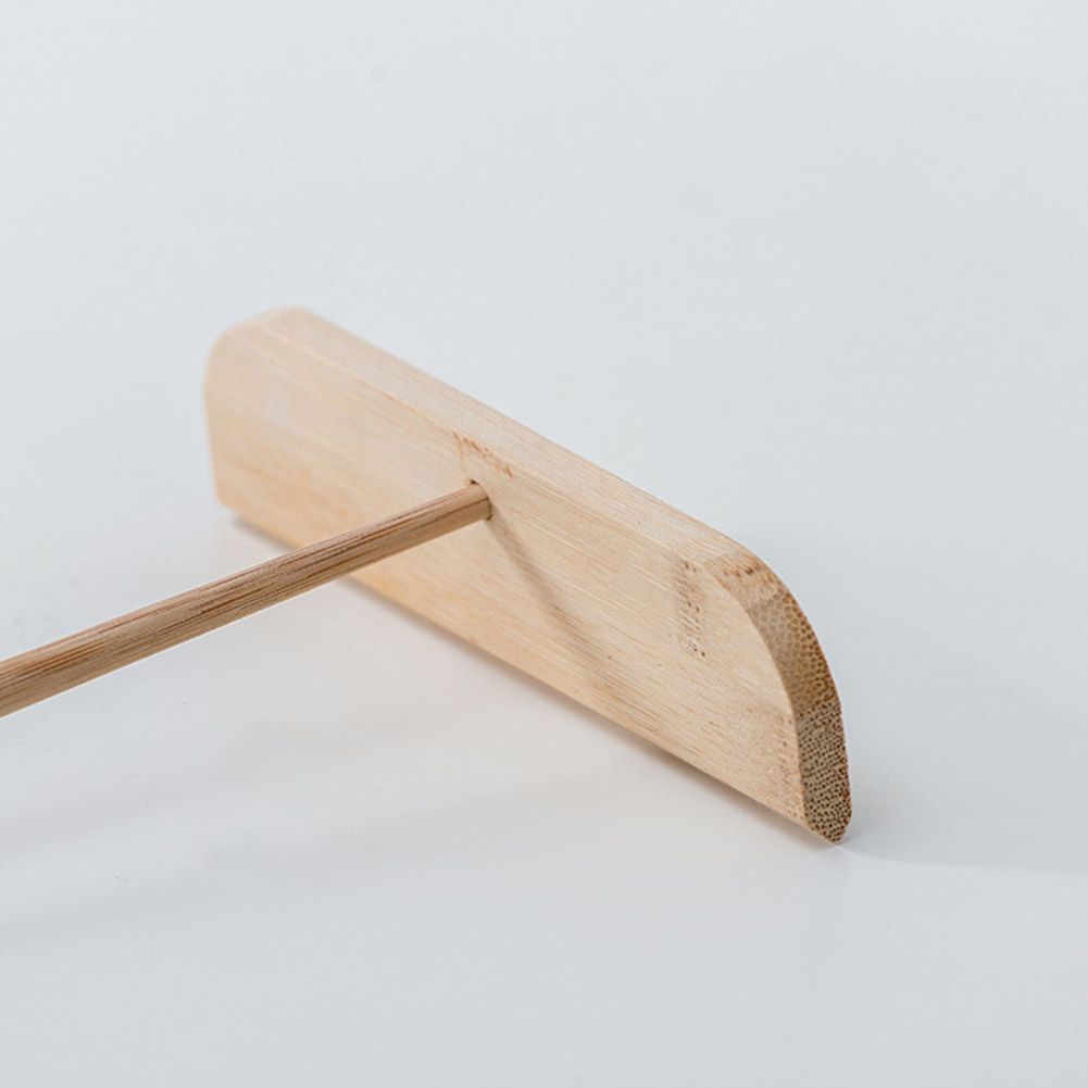 Small Bamboo Portable Washable Pancake Rake with Long Handle Cooking Tool view 7