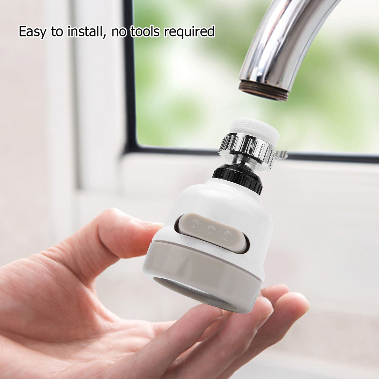 360 Degree Rotatable Kitchen Faucet Spray Head Tap Splash Filter Nozzle 3 view 4