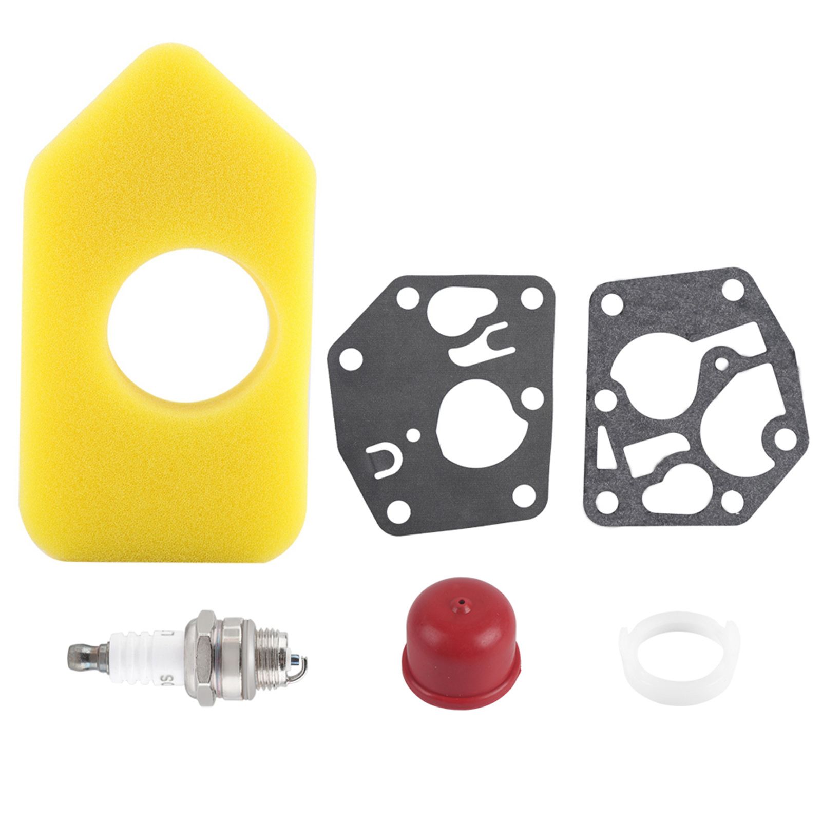 Carburetor Diaphragm Gasket Air Filter Spark Plug Kit for Briggs & Stratton — image 1