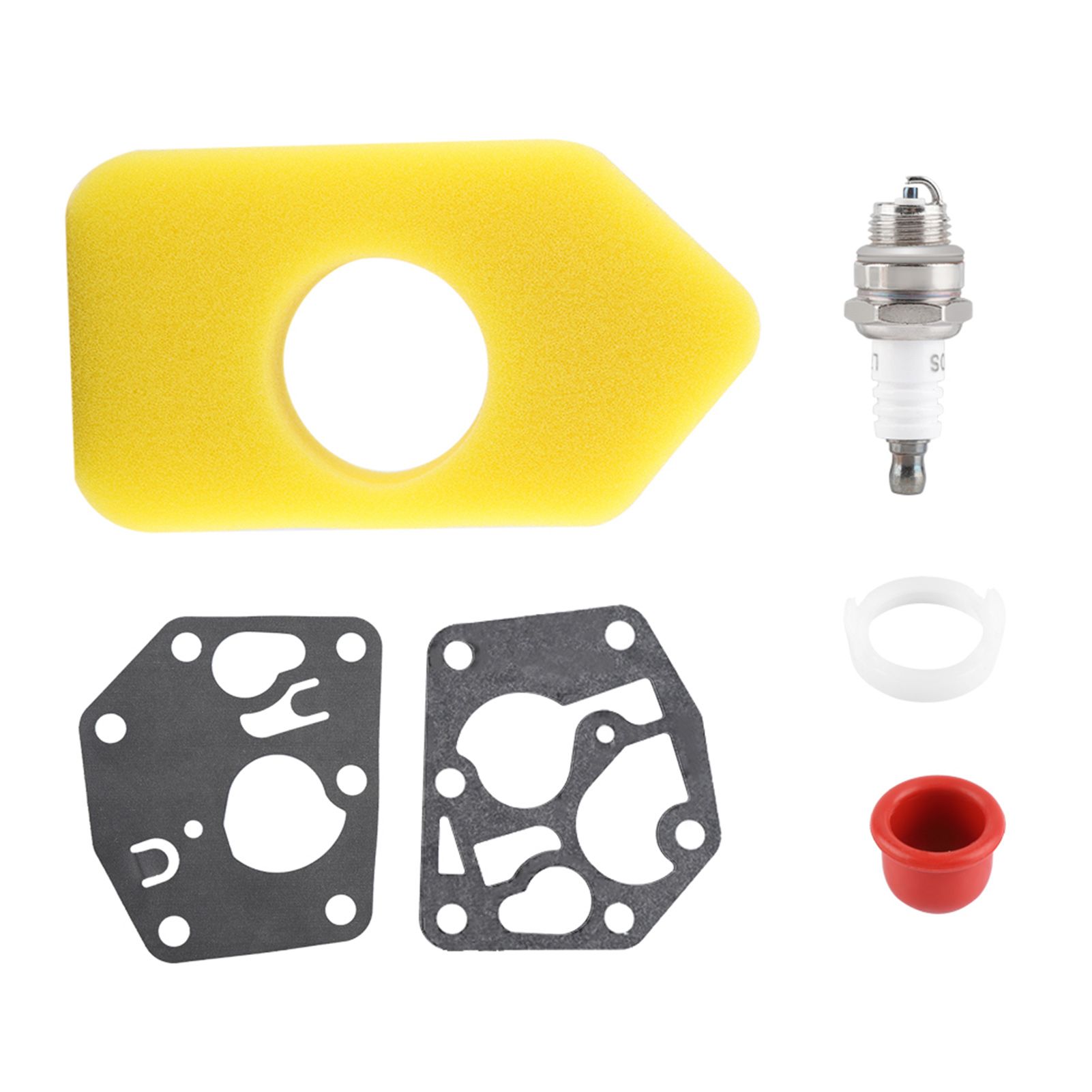 Carburetor Diaphragm Gasket Air Filter Spark Plug Kit for Briggs & Stratton view 4
