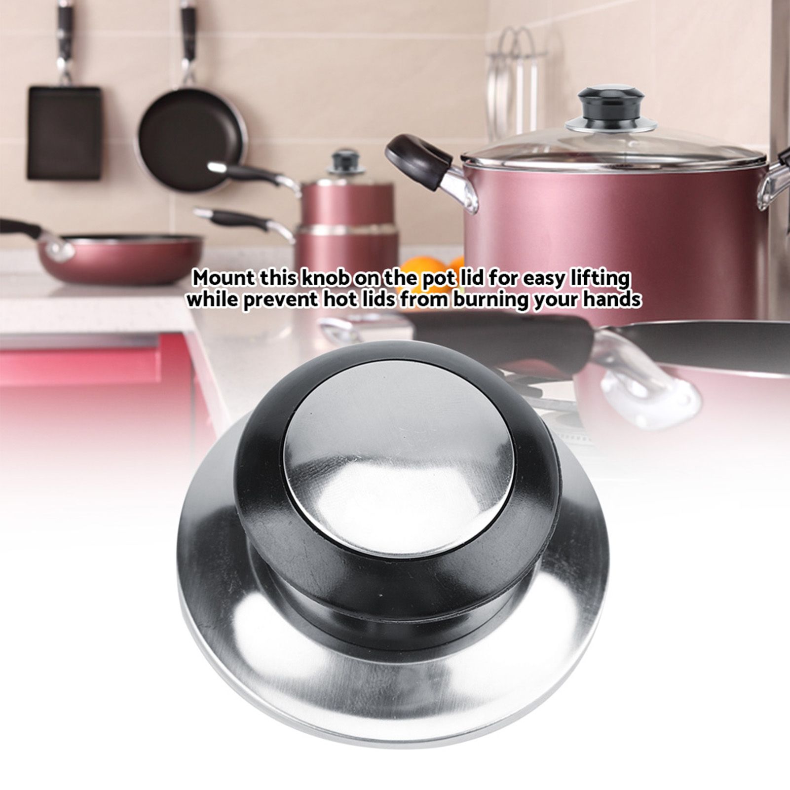 5Pcs Heat resistant Pot Pan Lids Knob Lifting Handle Home Kitchen Cookware view 6