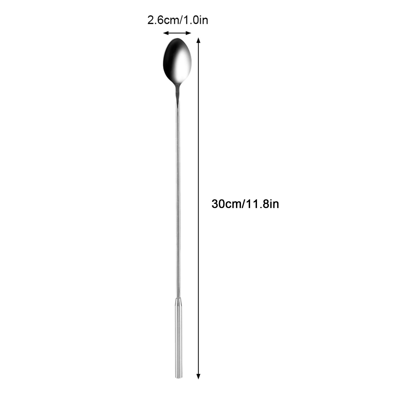 1Pc Stainless Steel Teardrop Bar Spoon Long Hanlde Drink Mixing Cocktail view 12