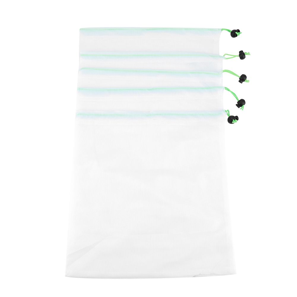 11Pcs Reusable Drawstring Mesh Bags Fruit Vegetable Sacks Storage Toys Pouch view 3