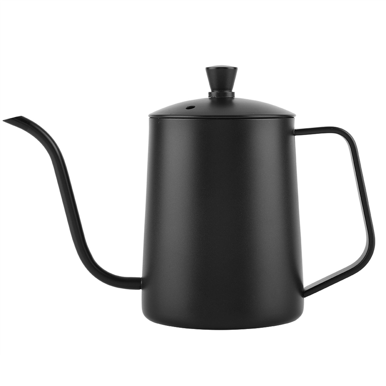 550ml Stainless Steel Long Gooseneck Coffee Pot Kettle with Lid for Home