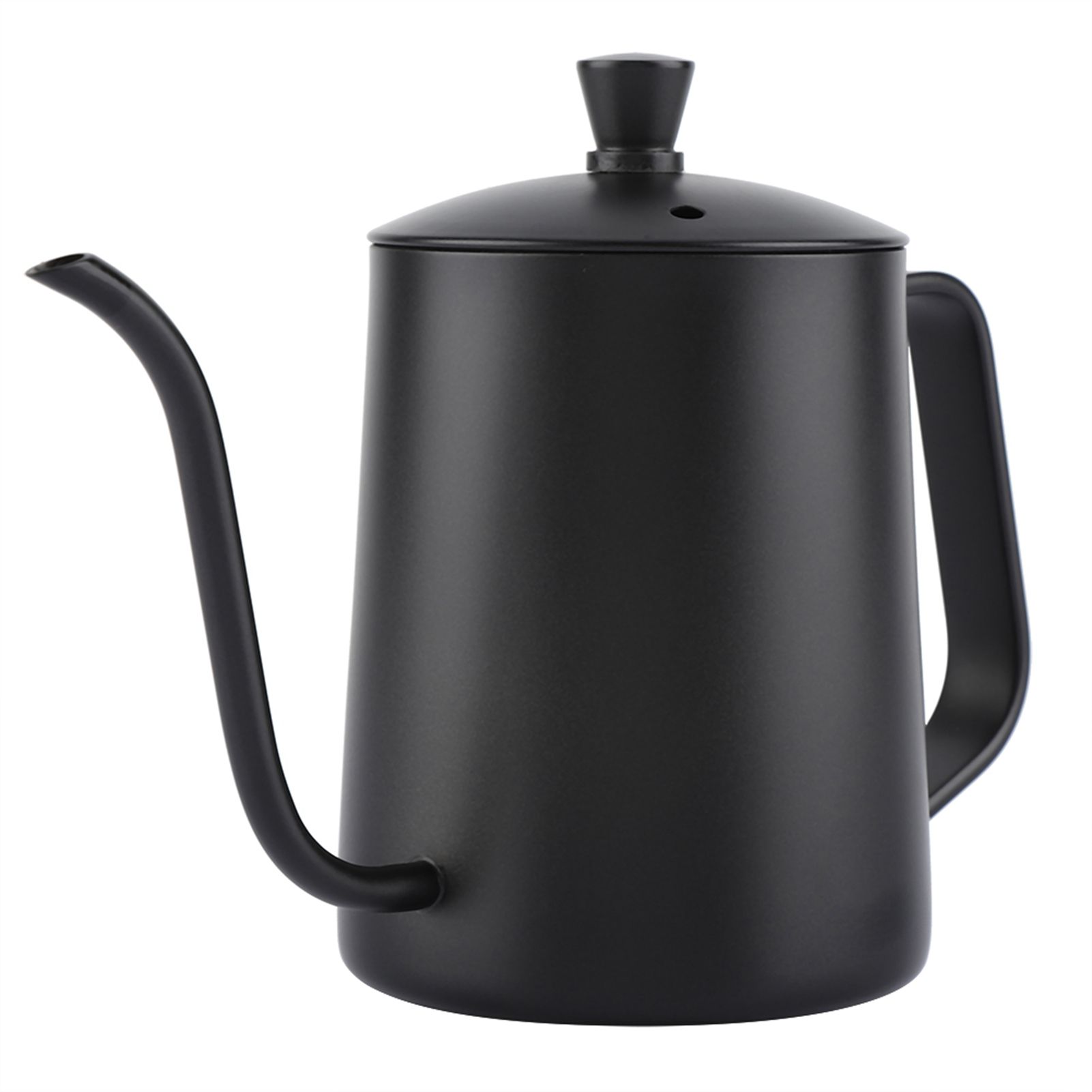 550ml Stainless Steel Long Gooseneck Coffee Pot Kettle with Lid for Home view 2