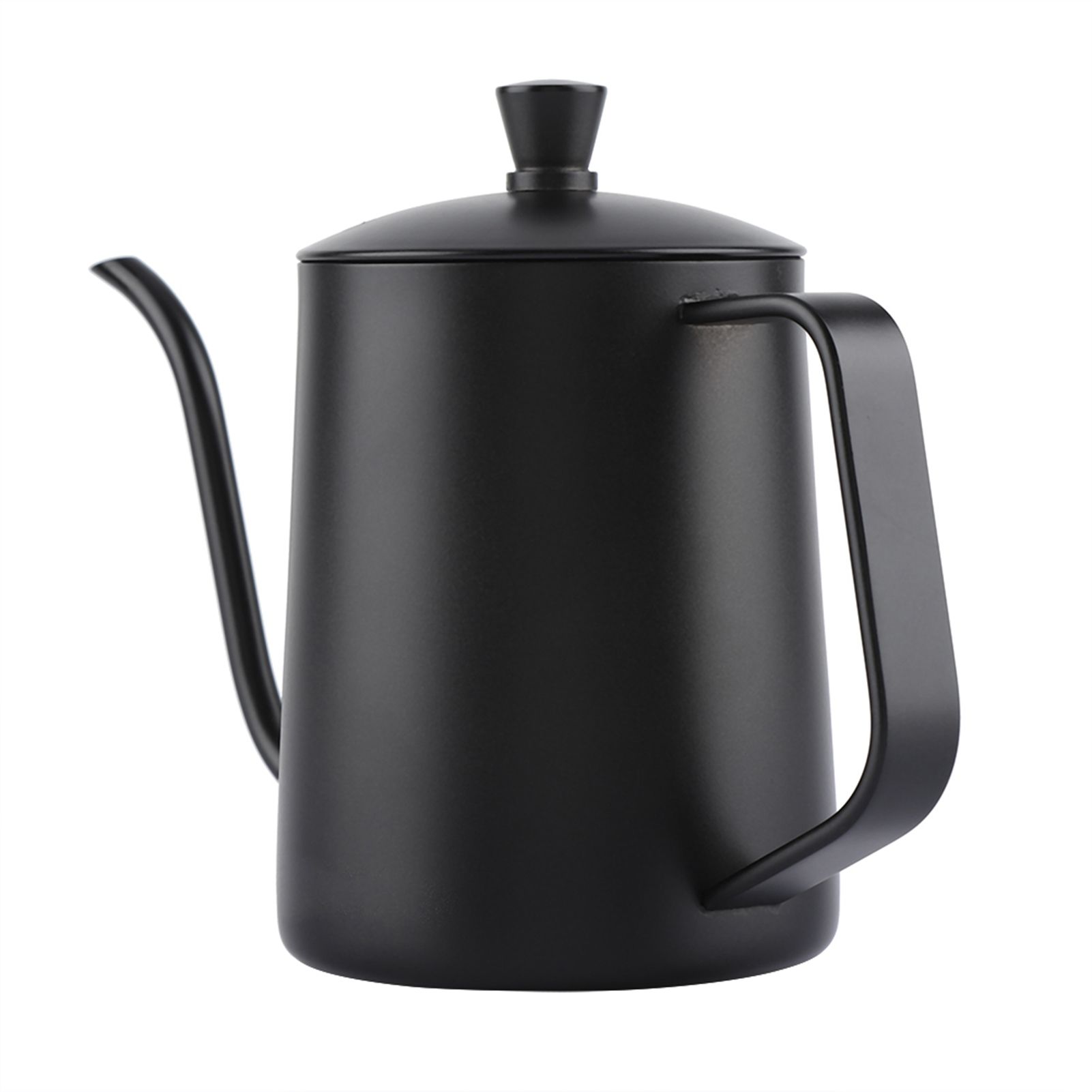 550ml Stainless Steel Long Gooseneck Coffee Pot Kettle with Lid for Home view 3