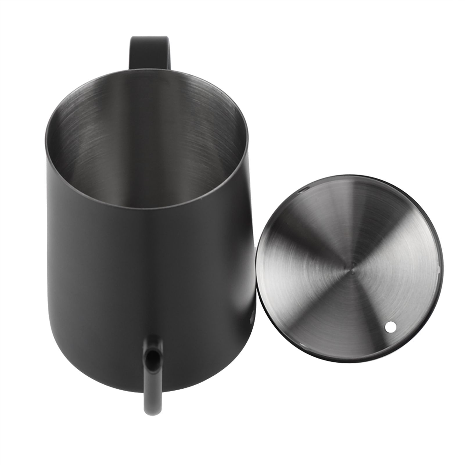 550ml Stainless Steel Long Gooseneck Coffee Pot Kettle with Lid for Home view 5