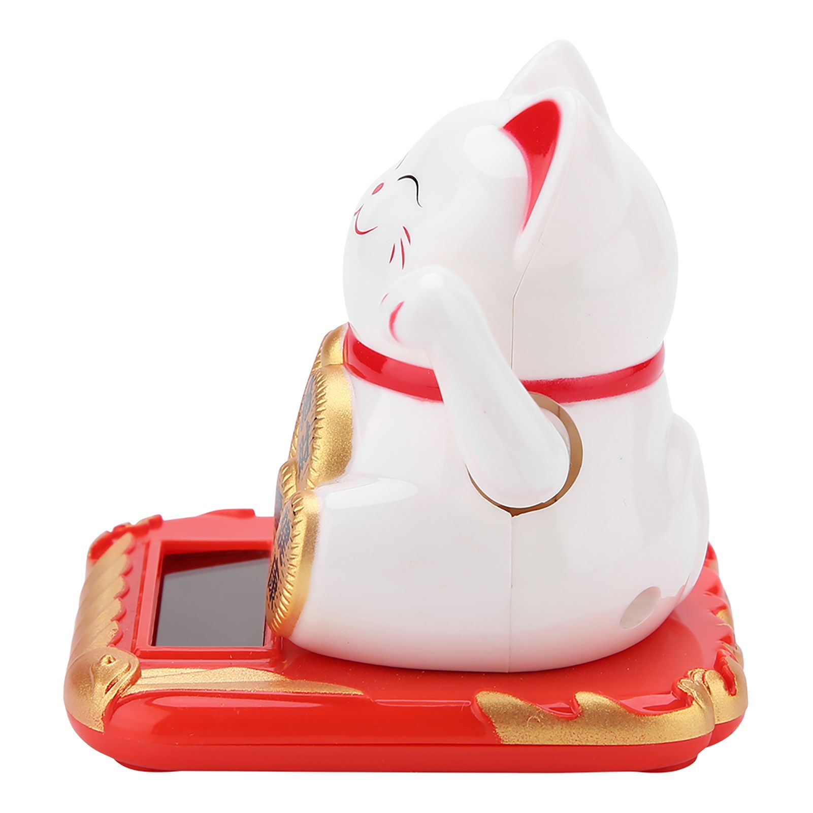 Solar Powered Welcoming Cat Adorable Waving Beckoning Fortune Lucky Cat Home view 4