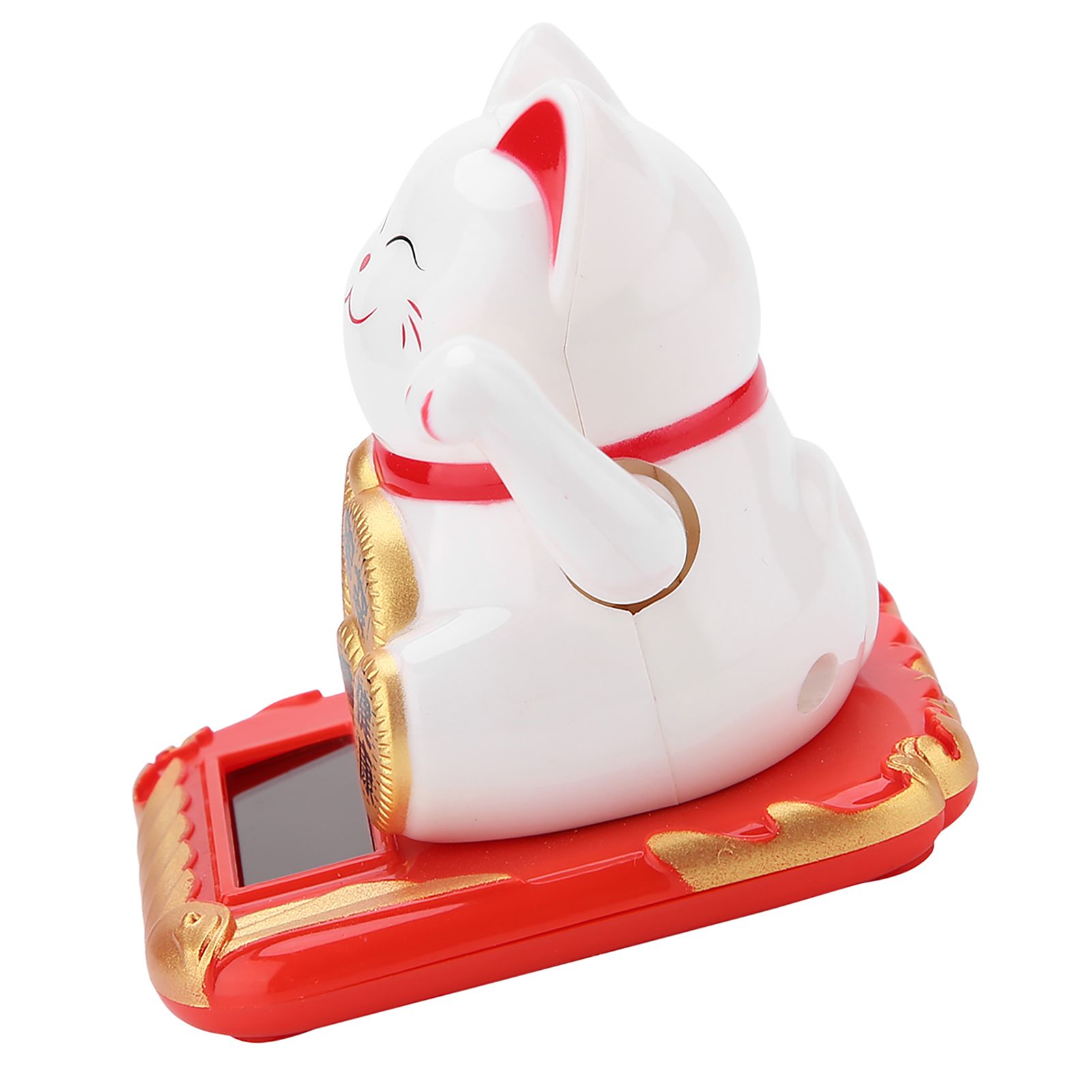 Solar Powered Welcoming Cat Adorable Waving Beckoning Fortune Lucky Cat Home view 9