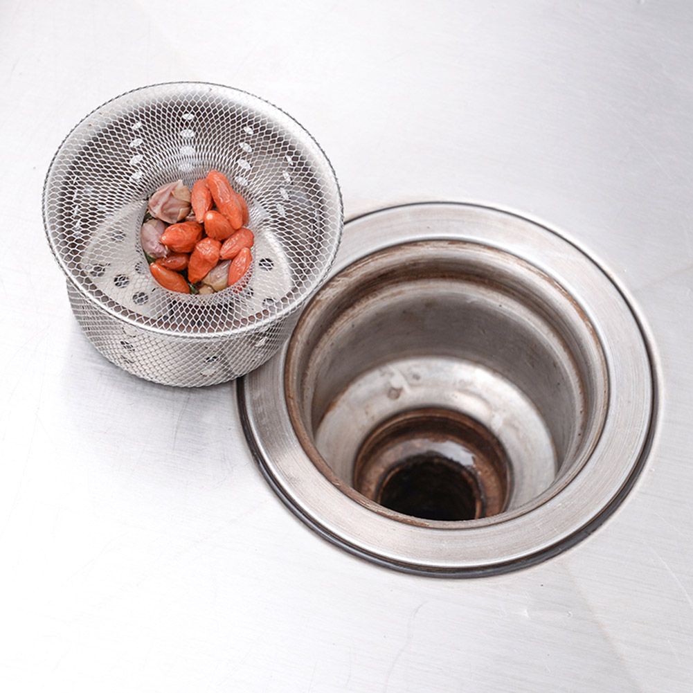 100pcs/set Kitchen Sink Drain Strainer Disposable Mesh Bag Residue Waste view 7