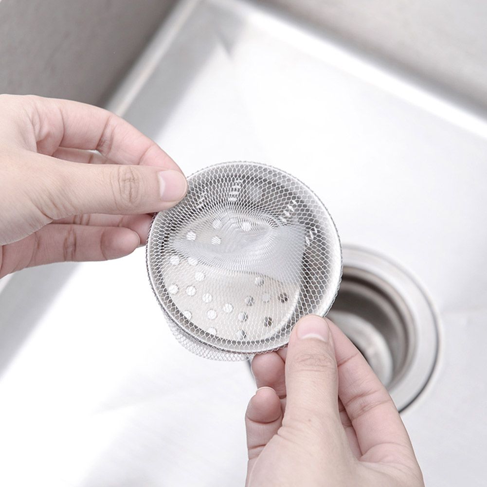 100pcs/set Kitchen Sink Drain Strainer Disposable Mesh Bag Residue Waste view 9