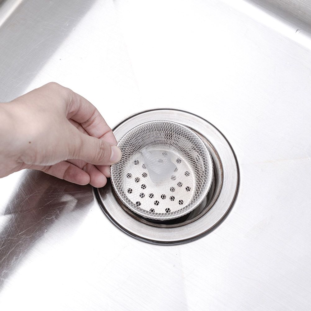 100pcs/set Kitchen Sink Drain Strainer Disposable Mesh Bag Residue Waste view 10
