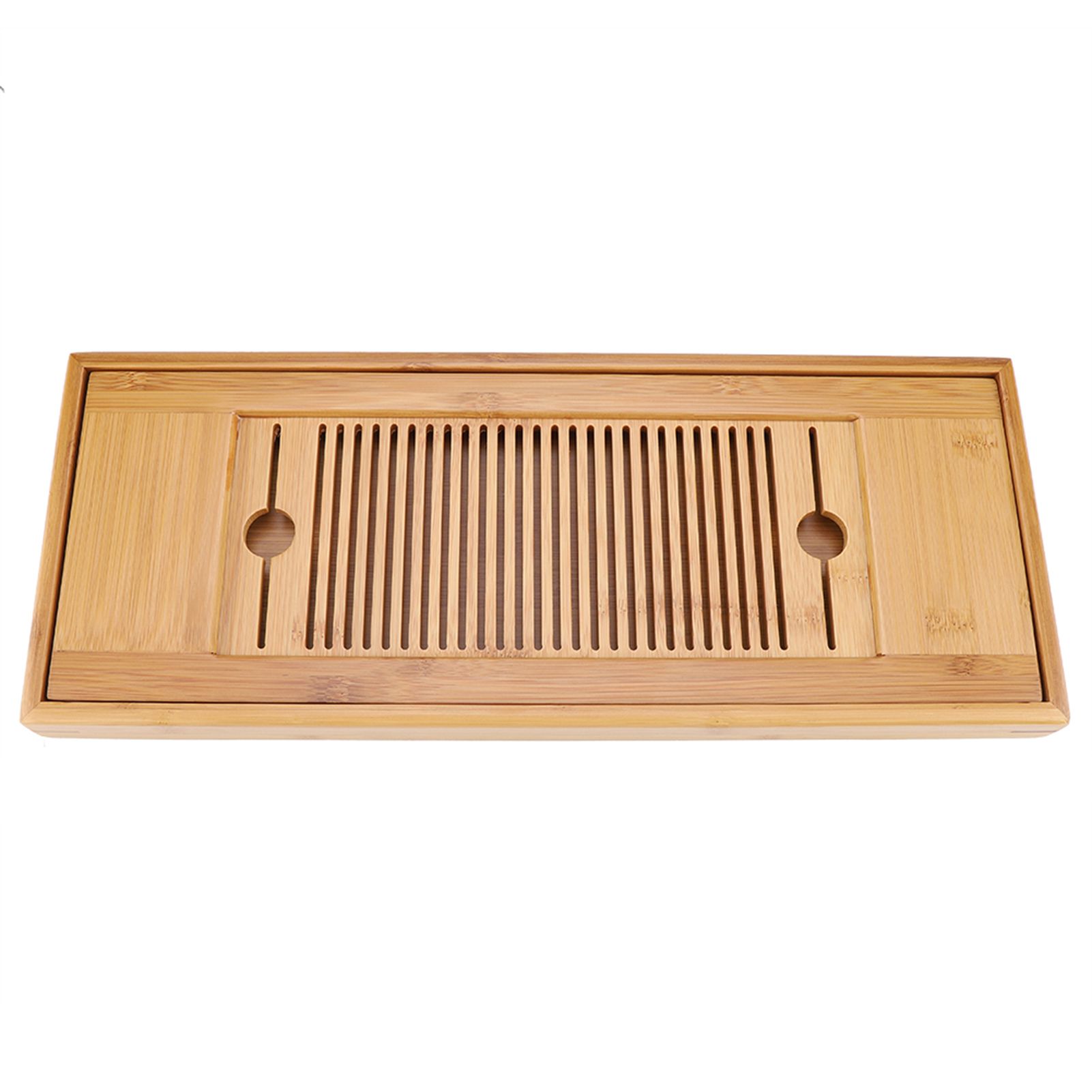 1Pc Bamboo Mini Tea Serving Tray Chinese Gongfu Tea Plate for Home Office