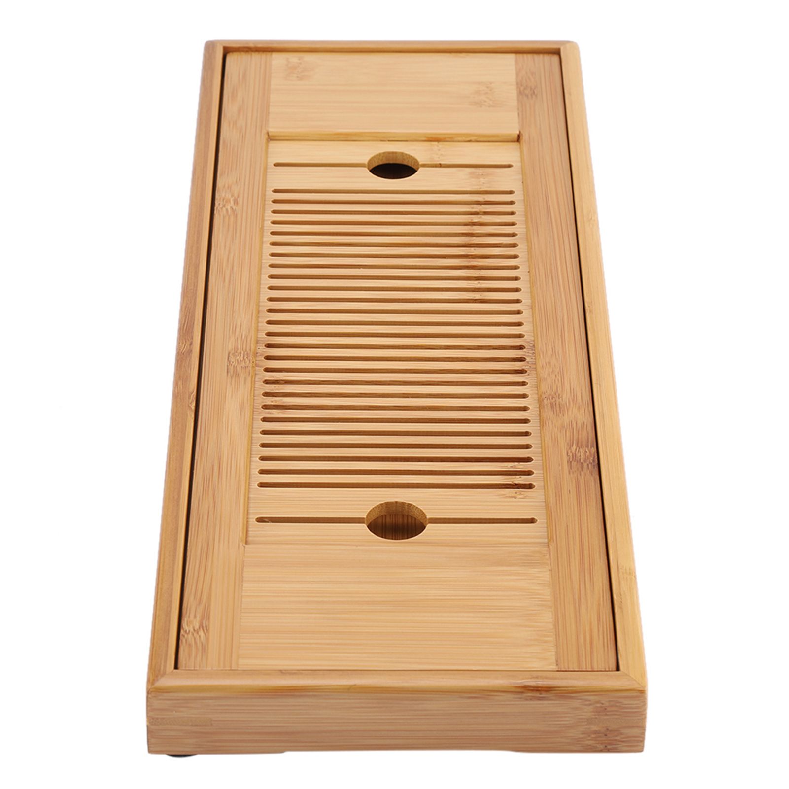 1Pc Bamboo Mini Tea Serving Tray Chinese Gongfu Tea Plate for Home Office view 4