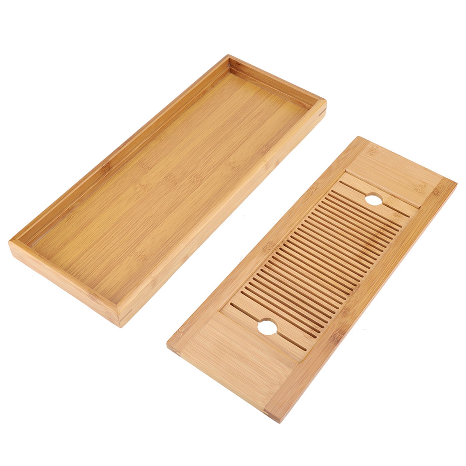 1Pc Bamboo Mini Tea Serving Tray Chinese Gongfu Tea Plate for Home Office view 5