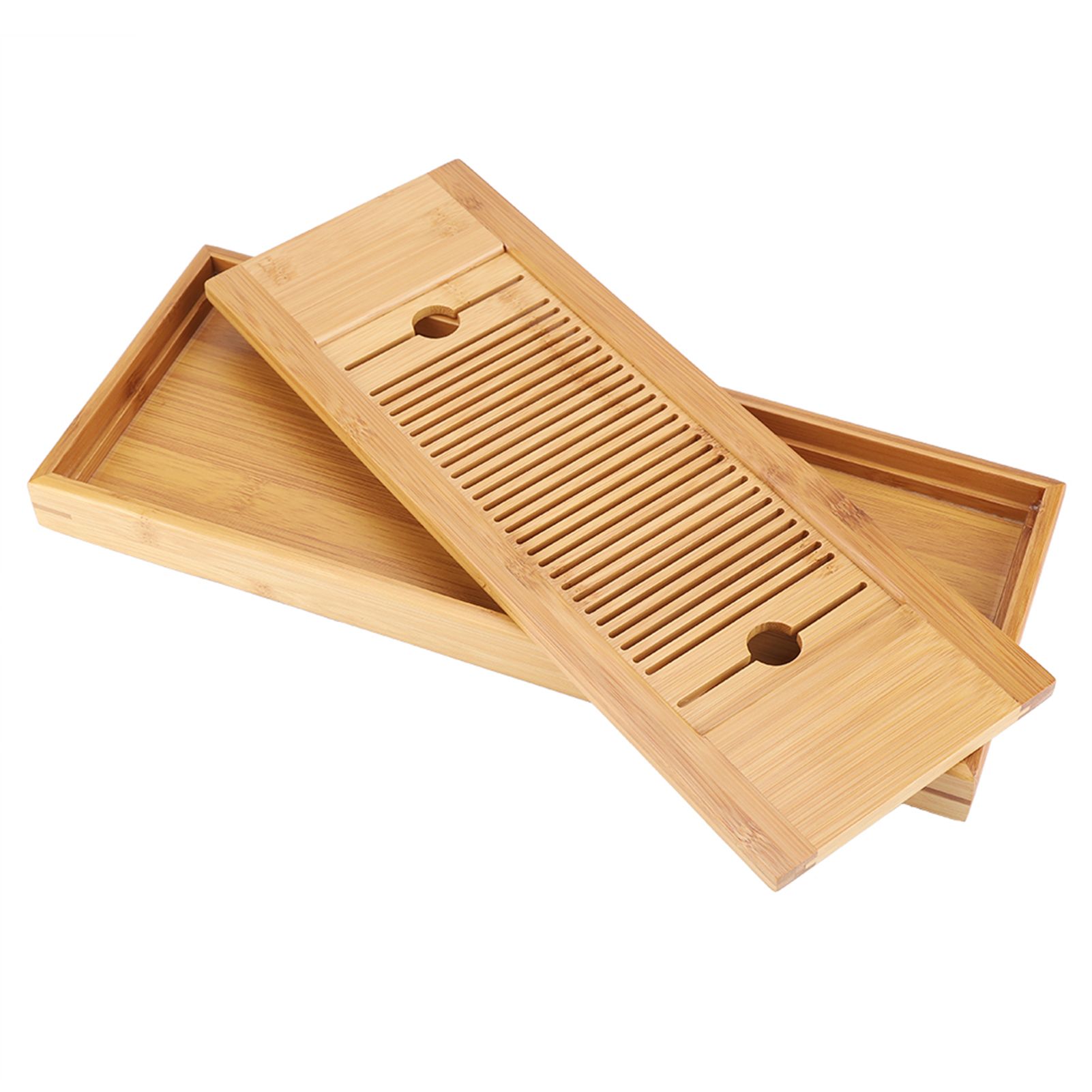 1Pc Bamboo Mini Tea Serving Tray Chinese Gongfu Tea Plate for Home Office view 6