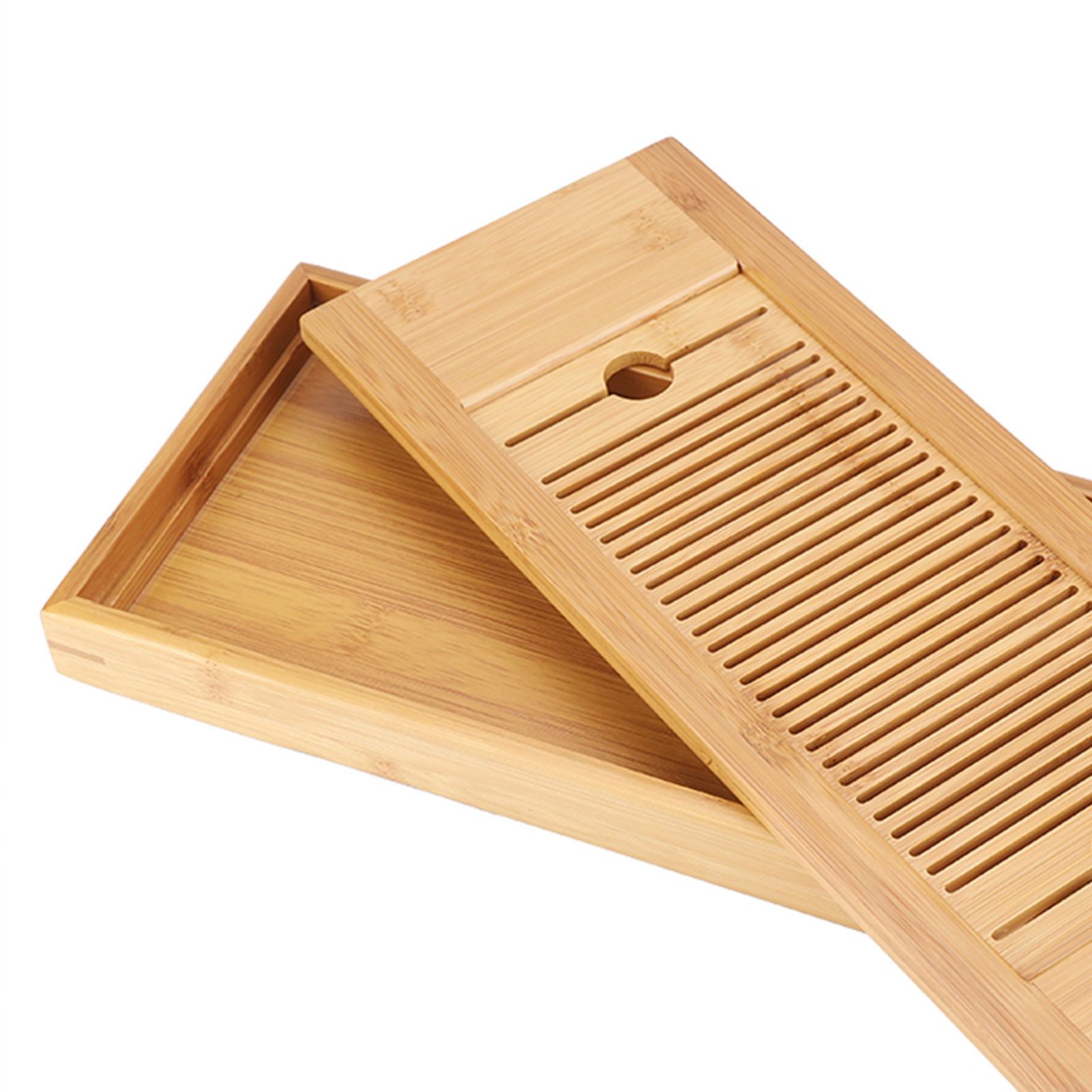 1Pc Bamboo Mini Tea Serving Tray Chinese Gongfu Tea Plate for Home Office view 14