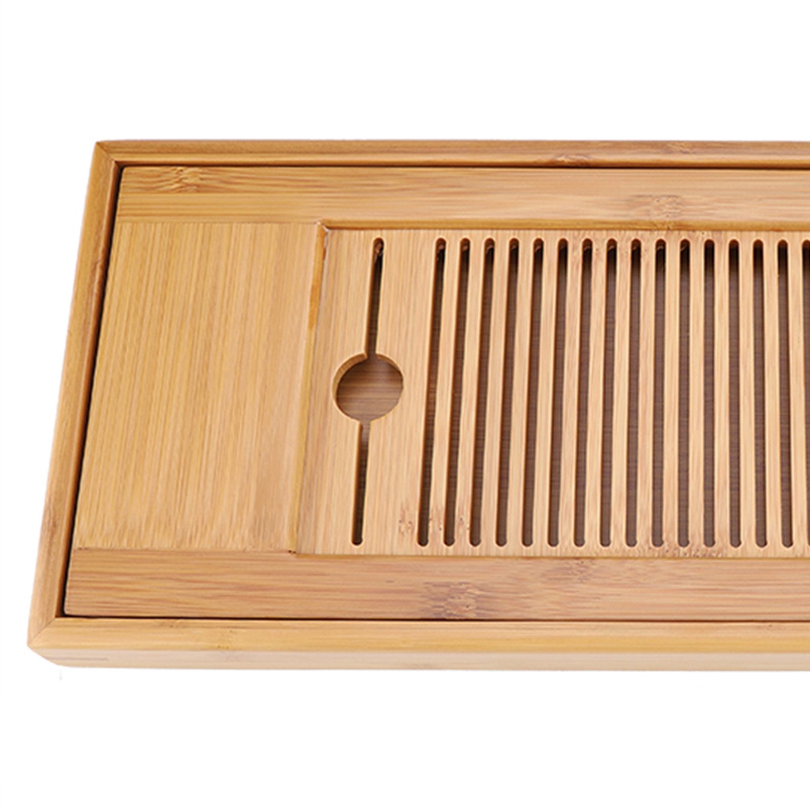 1Pc Bamboo Mini Tea Serving Tray Chinese Gongfu Tea Plate for Home Office view 15