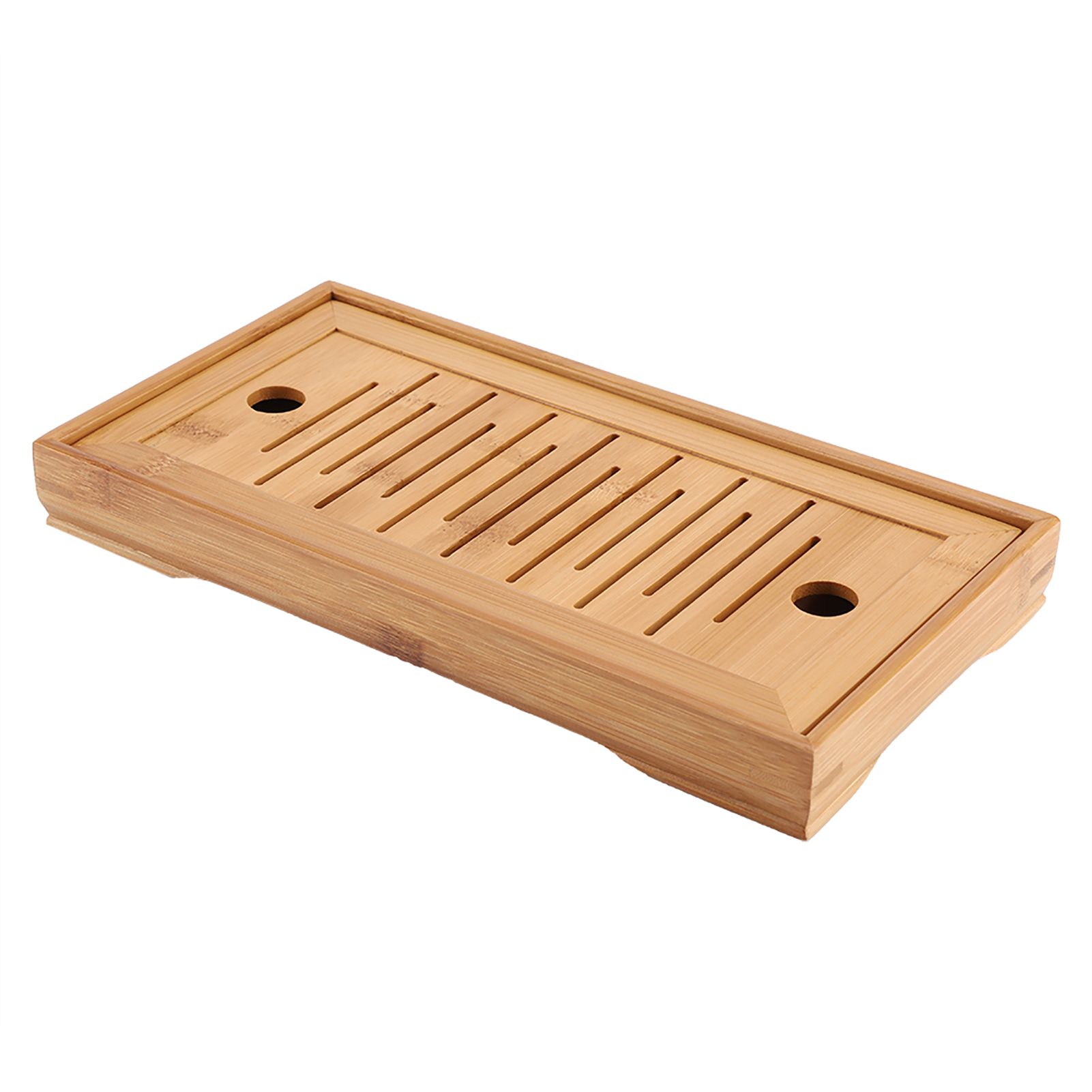 1Pc Bamboo Mini Tea Serving Tray Chinese Gongfu Tea Plate for Home Office Table view 7