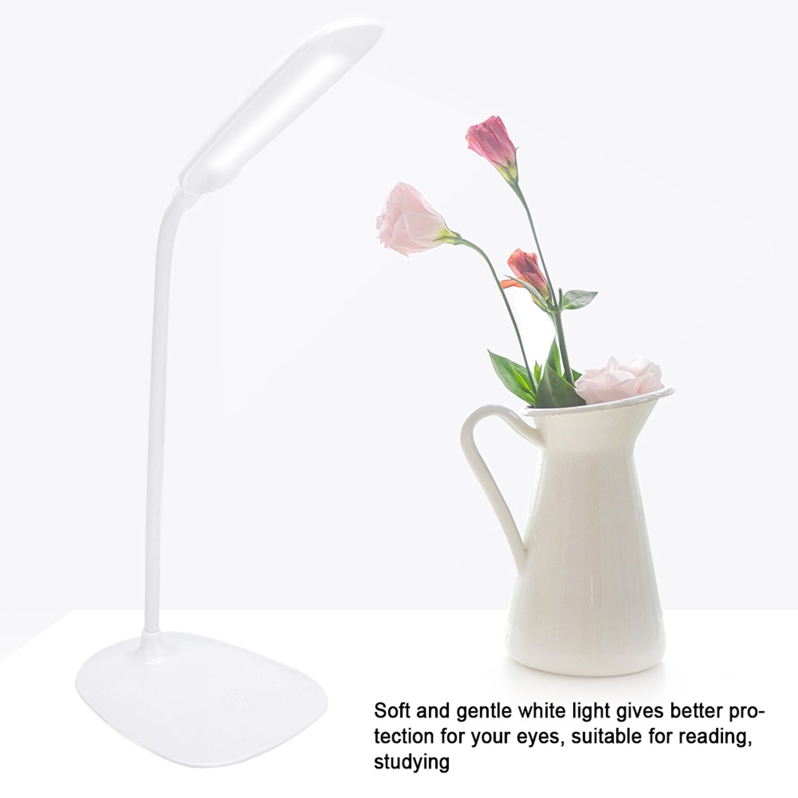 LED USB Flexible Table Lamp Tabletop Bedside Touch Switch Dimmable Reading view 7