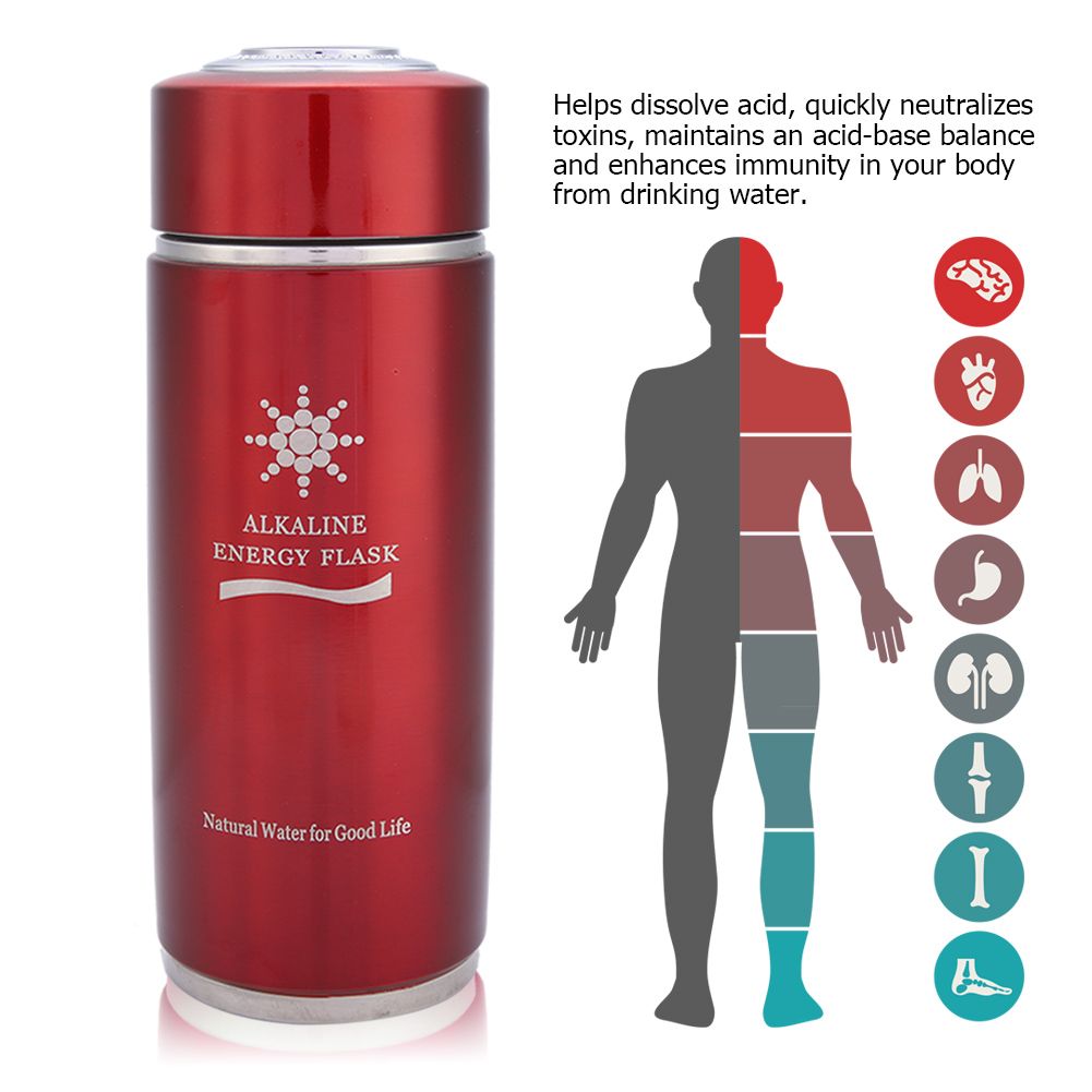 Stainless Alkaline Water Bottle Portable Nano Balance Bio Energy Lonizer Cup view 6