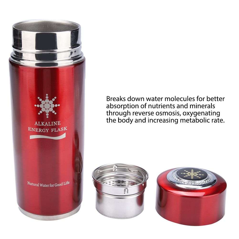 Stainless Alkaline Water Bottle Portable Nano Balance Bio Energy Lonizer Cup view 9