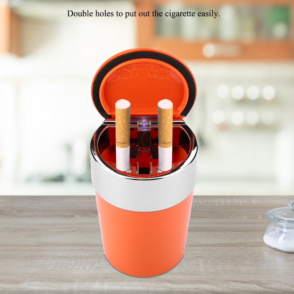 Portable Auto Car Cigarette Ashtray Cinder Holder with LED Light view 8