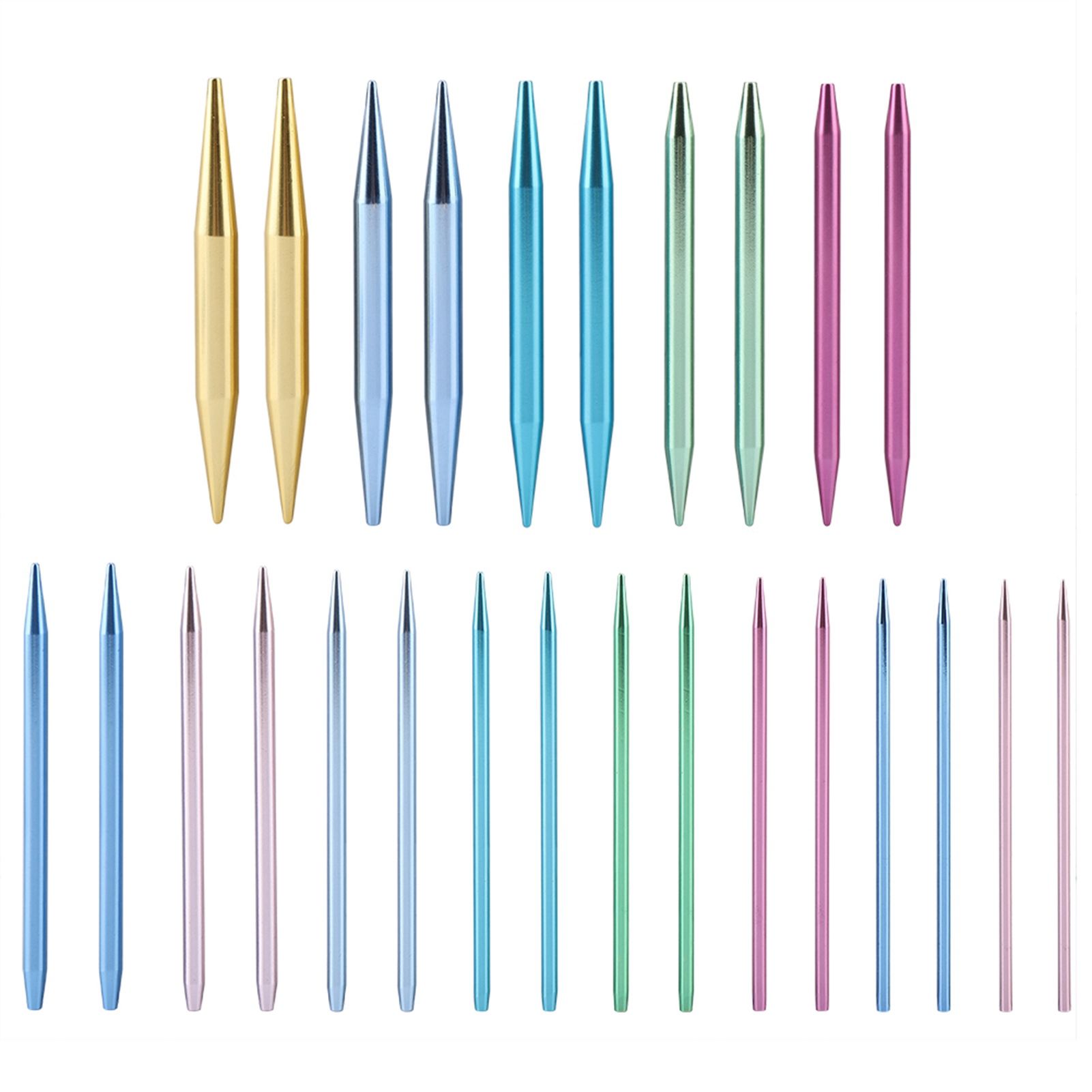 Interchangeable Aluminum Circular Knitting Needle Sets view 4