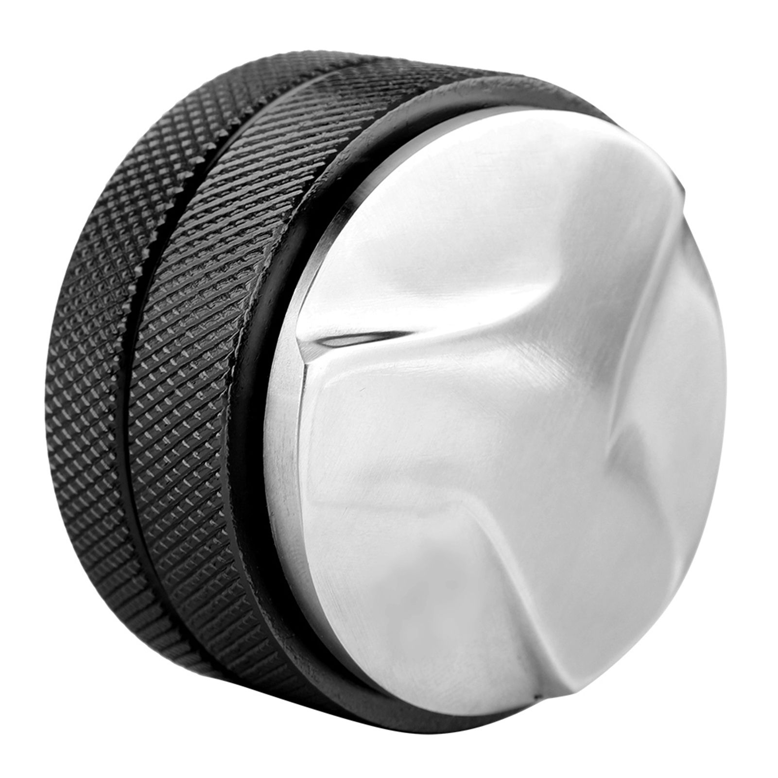 Antislip Stainless Steel Smart Coffee Tamper 58mm Diameter With Three Angled view 2