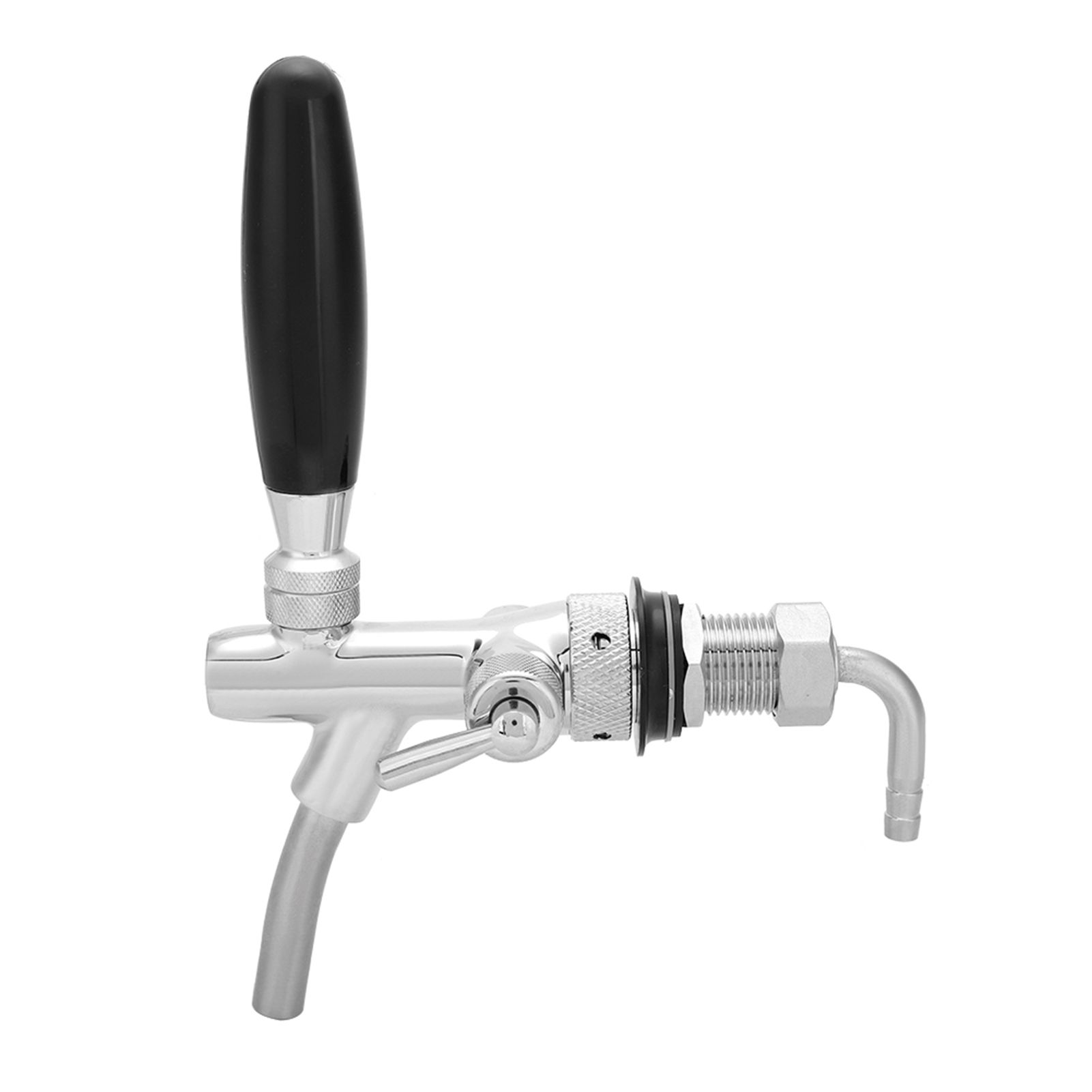 G5/8 Chrome Plating Stainless Steel Adjustable Beer Dispenser Tap Faucet for view 6
