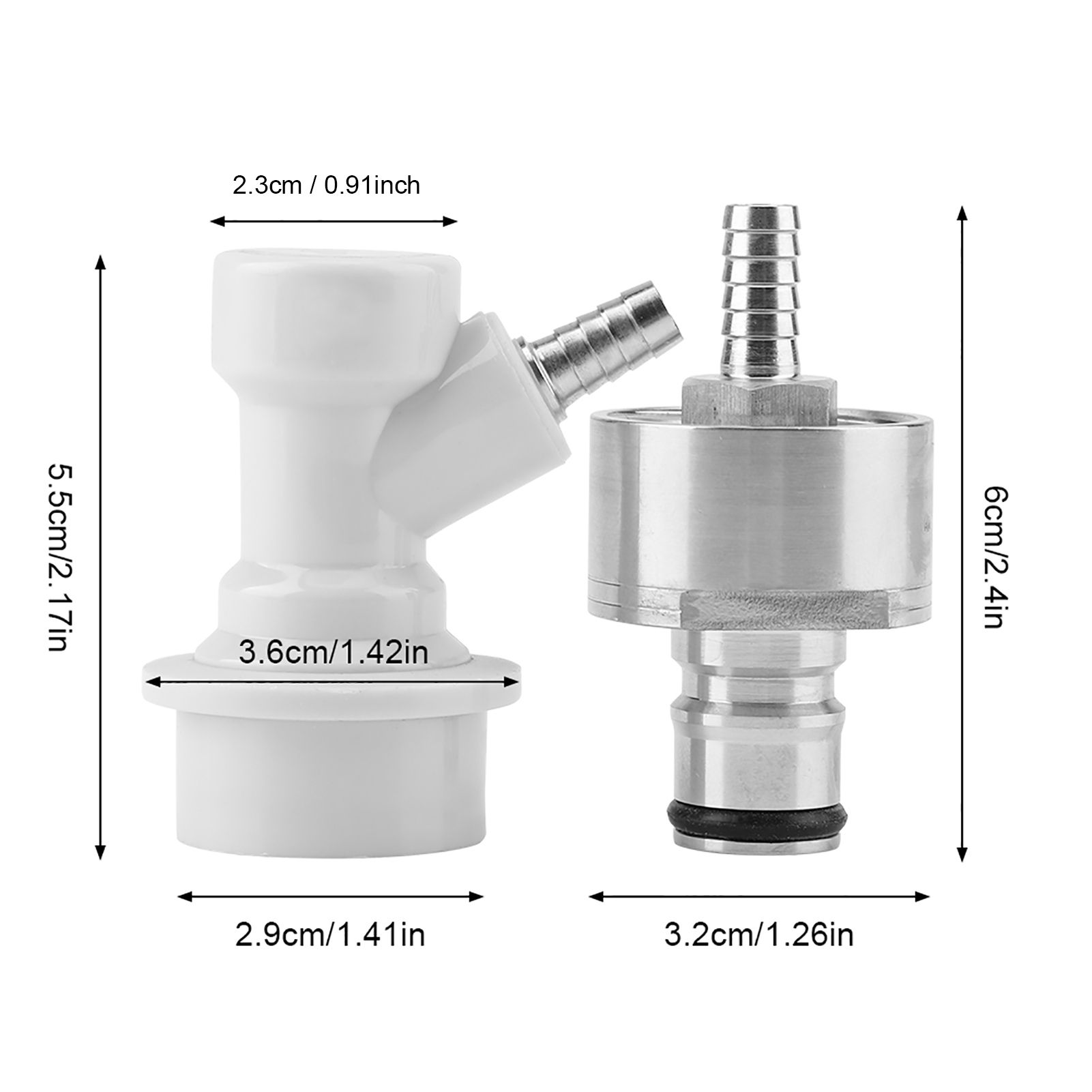 Homebrew Stainless Carbonation Cap Carbonator with Liquid Ball Lock Disconnect view 11