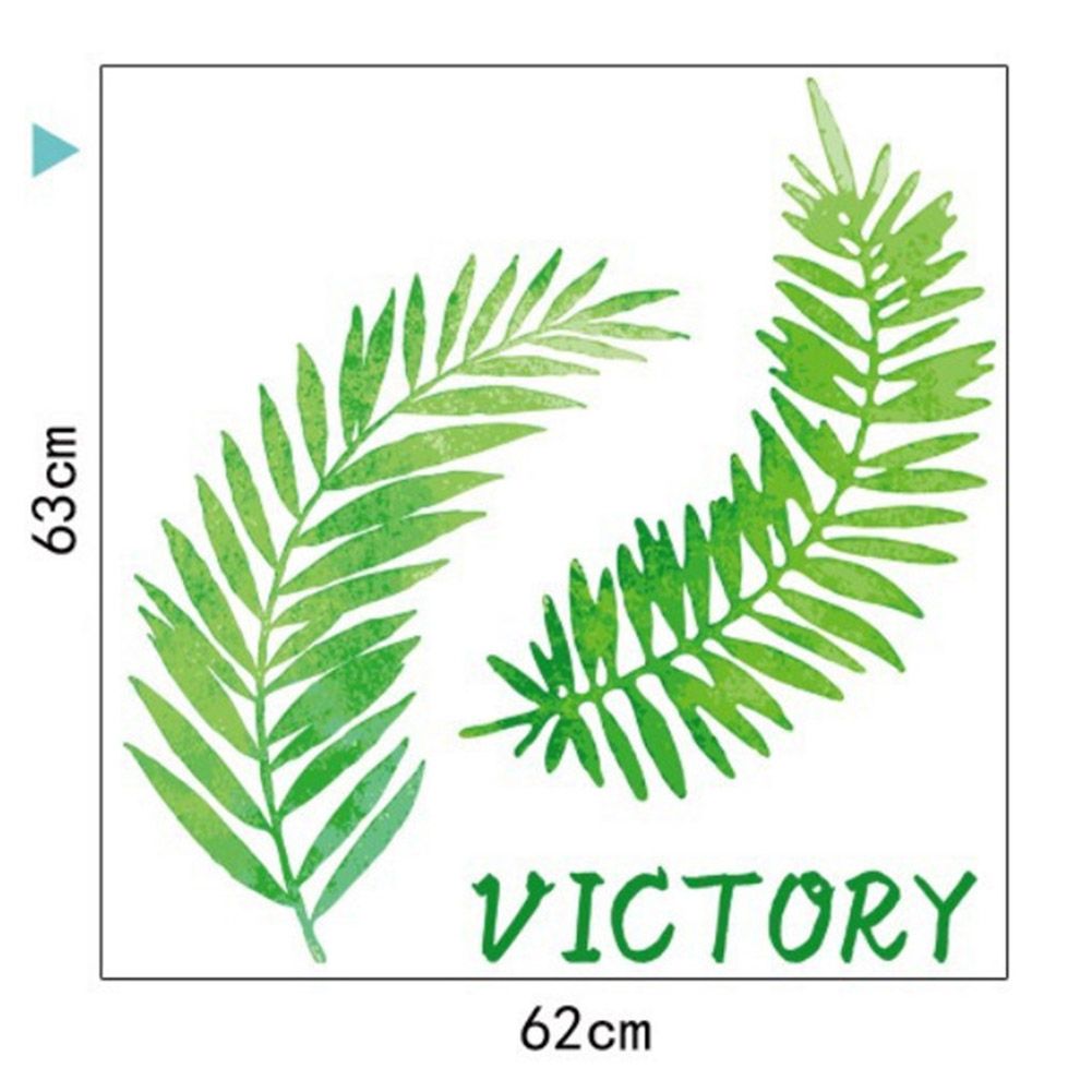Modern Fresh Style Nordic Leaves Pattern Decoration Wall Sticker for Bedroom view 7