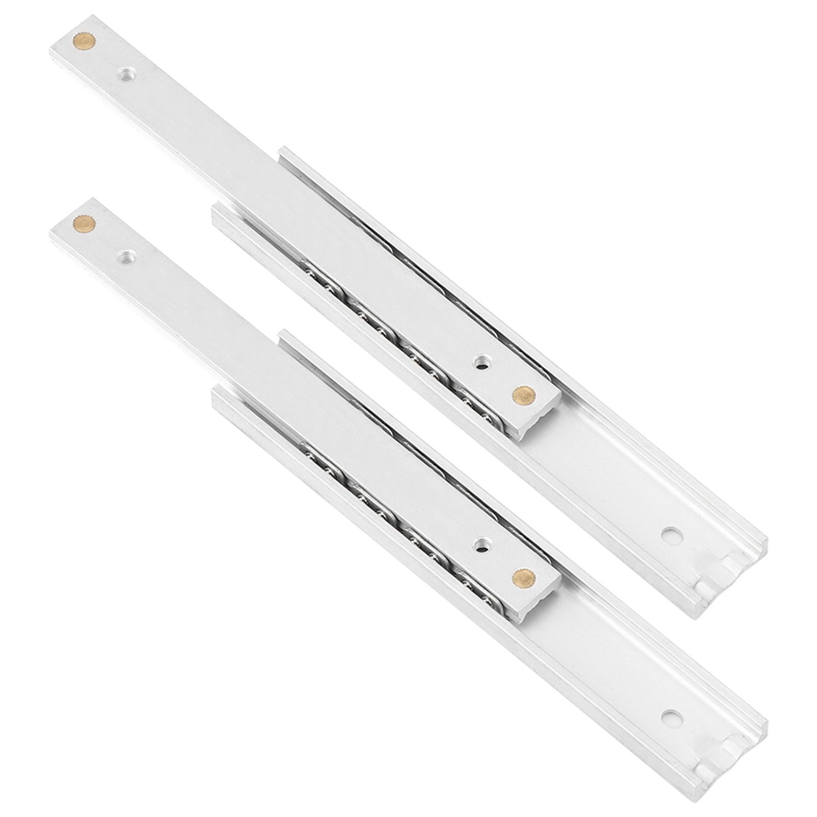 2pcs/ Set Mini Aluminum Alloy Durable Smooth Slideway for Drawer Cabinet(100mm) view 8