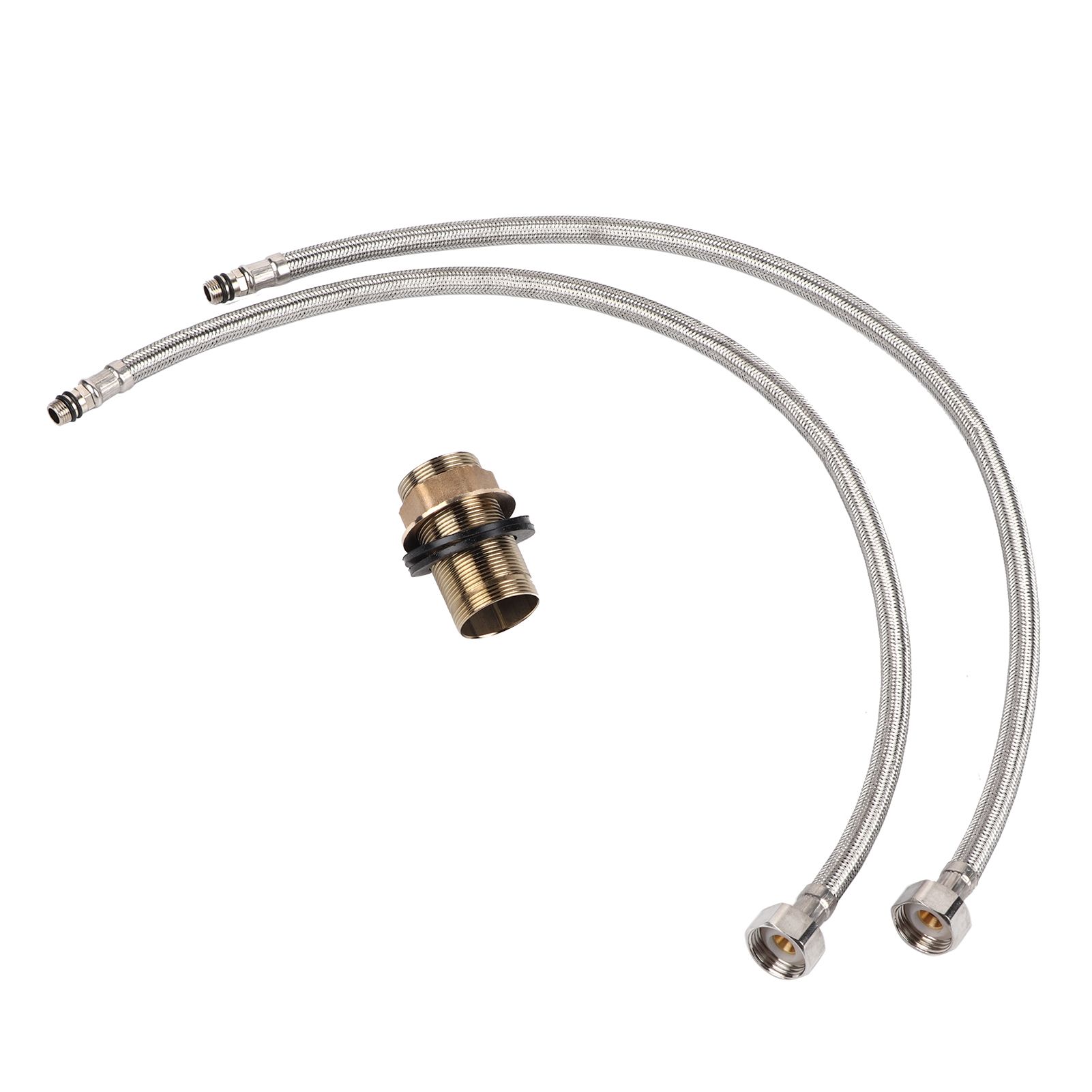 Stainless Steel Black Basin Mixer Tap Hot Cold Washbasin Sink Faucet for view 13