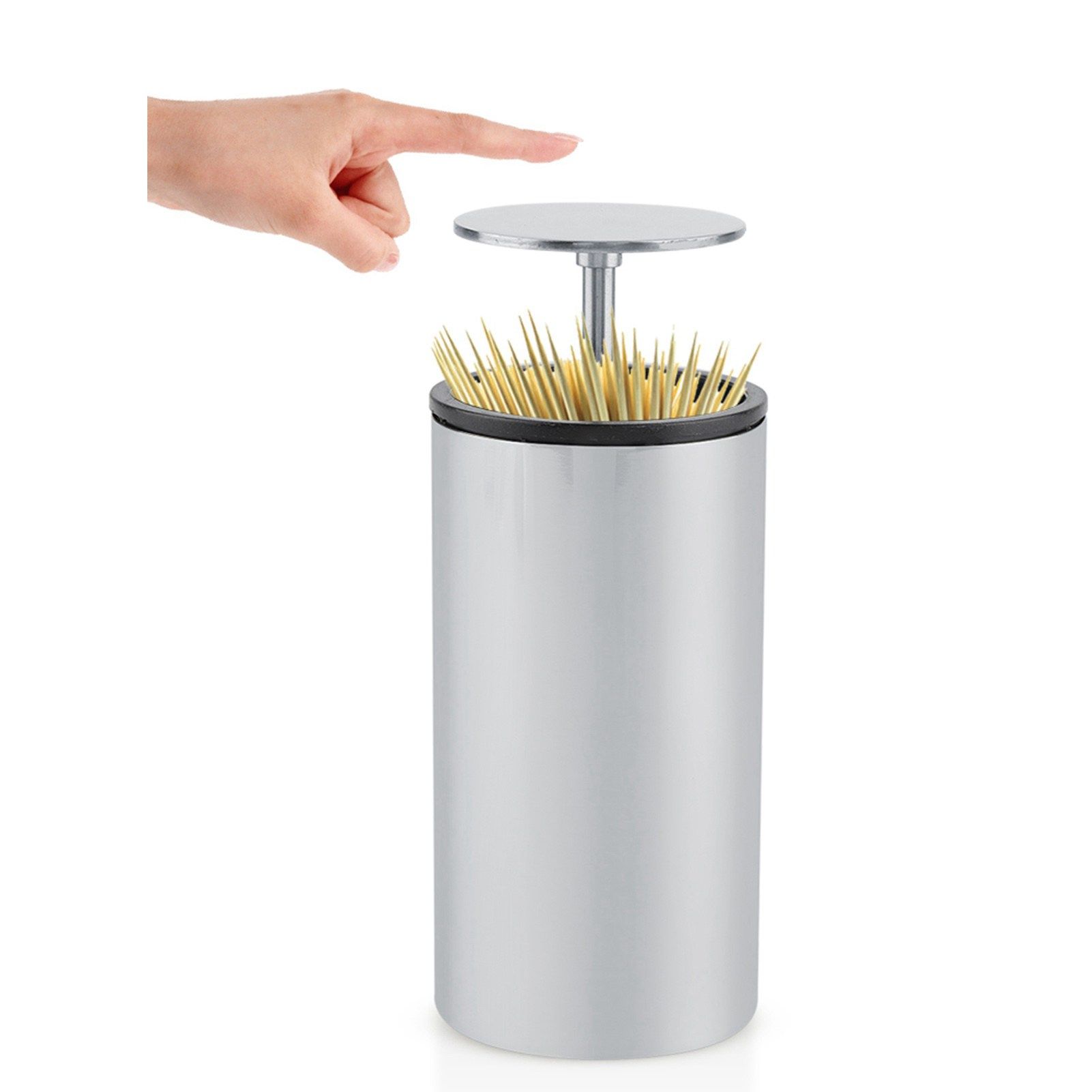 Automatic Stainless Steel Toothpick Dispenser Box Holder Container view 11