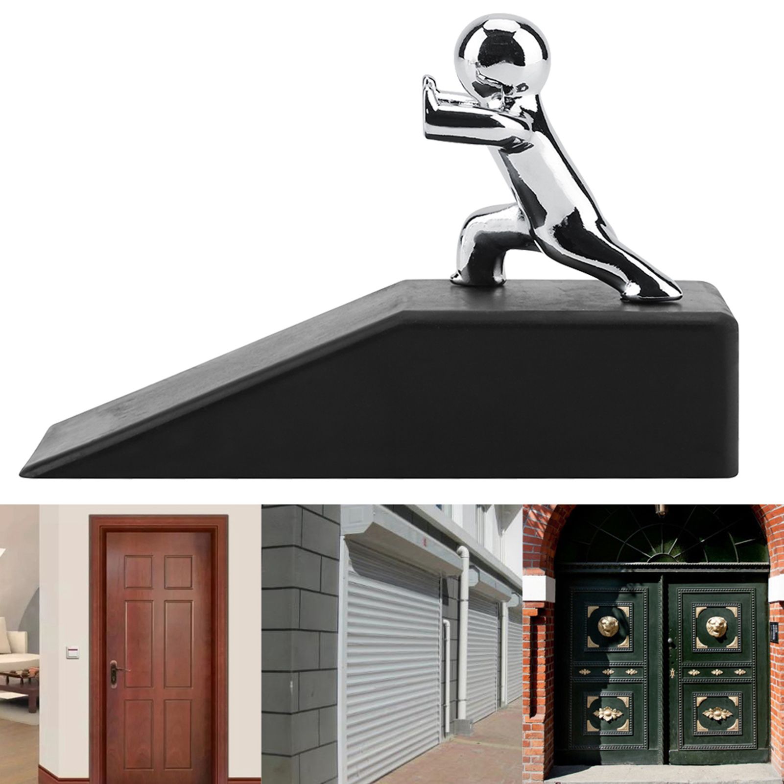 NOn slip Rubber Bases Stopper Safe Anti collision Door Stop Novelty design Decor view 12