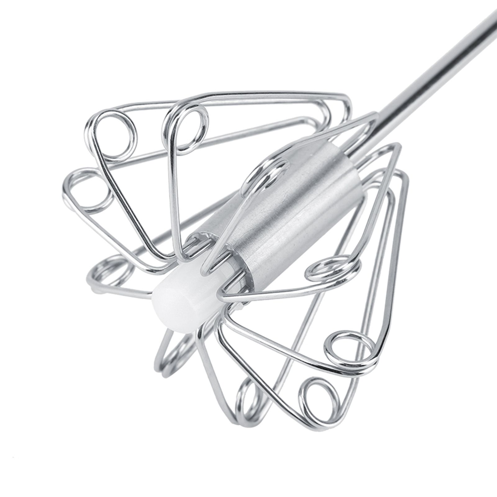 Stainless Steel Anti rust Durable Rotatable Manual Whisk Egg Beater view 13