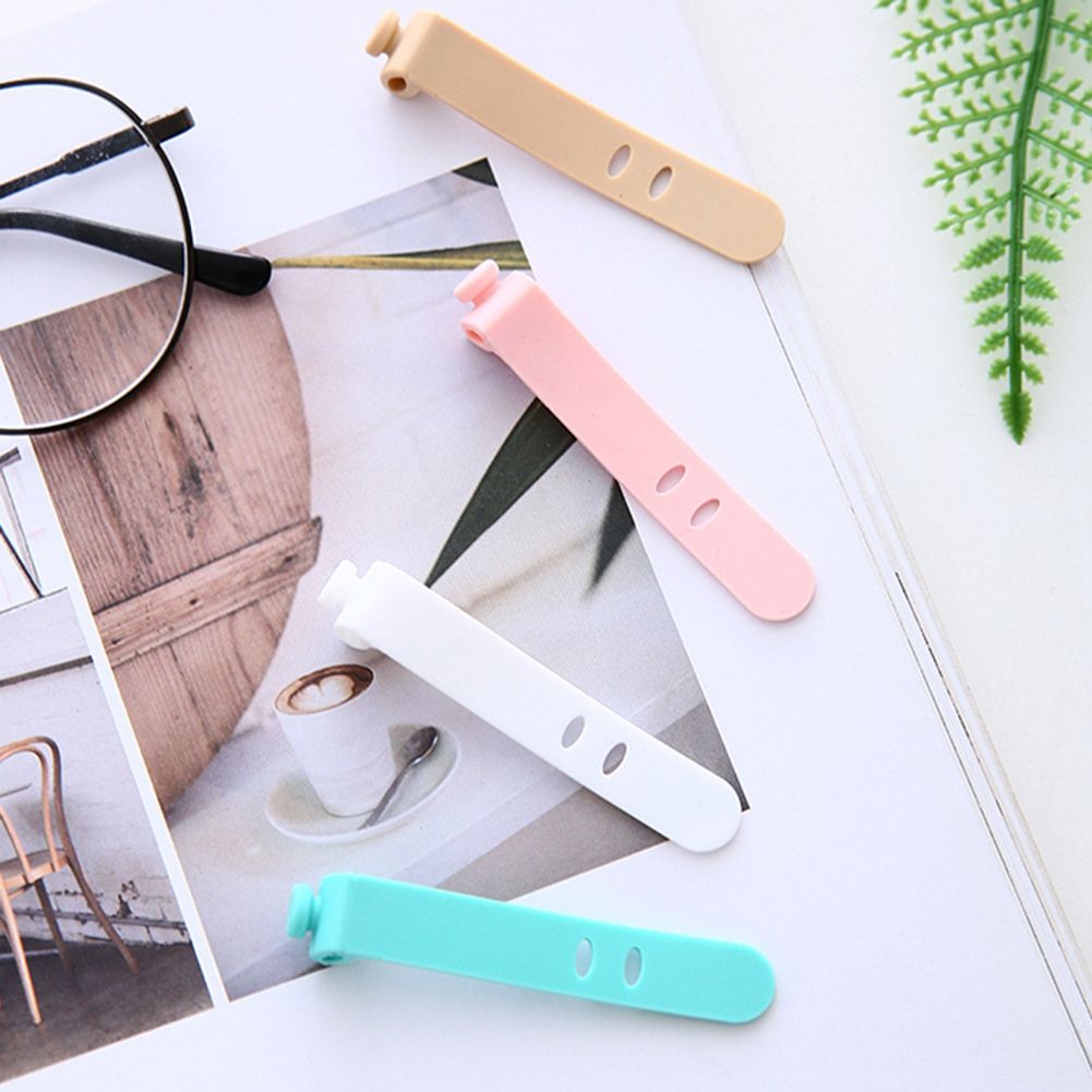 4Pcs Silicone Earphone Winder Wrap Cable Cord Wire Holder Organizer view 3