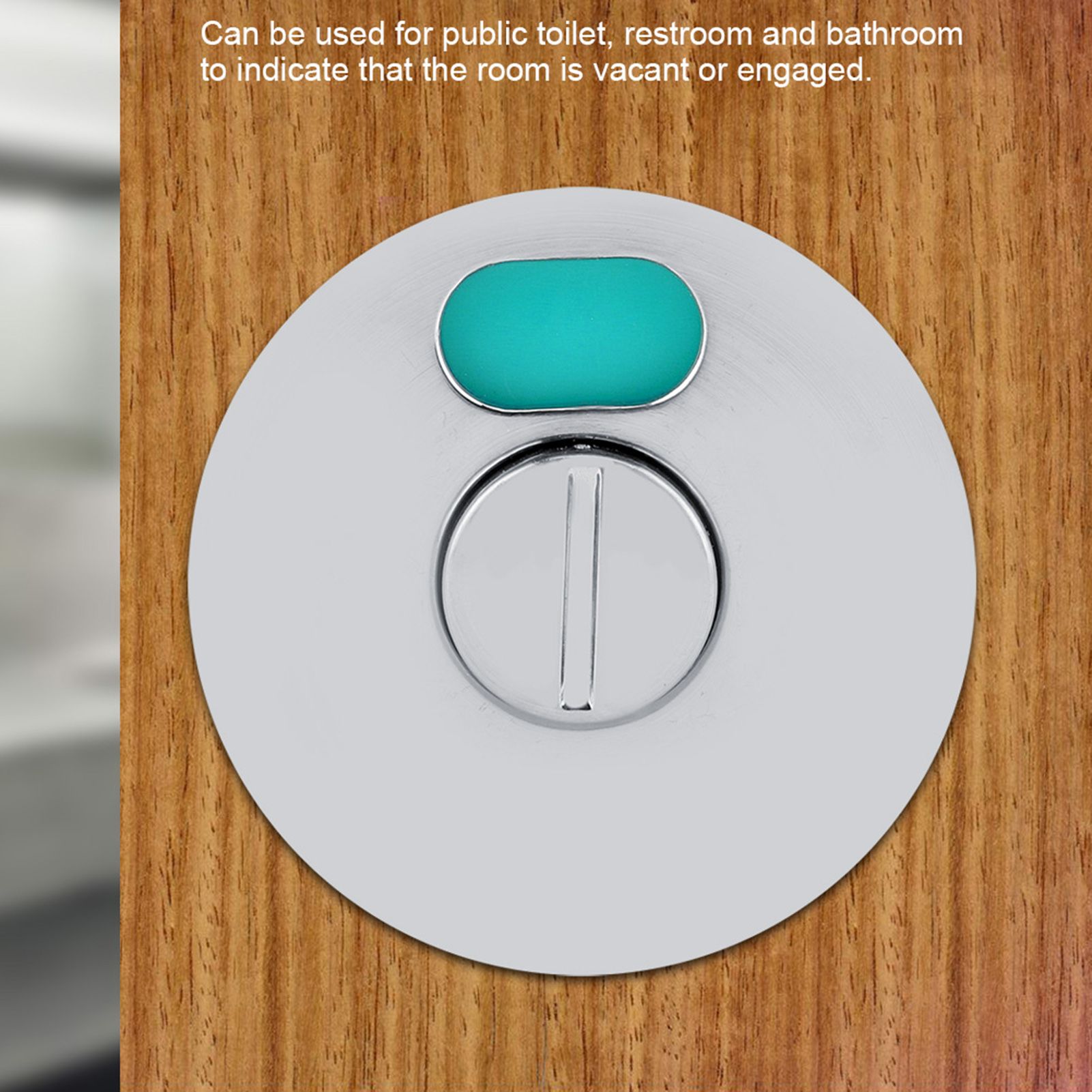 Door Lock Bolt Vacant Engaged Privacy Indicator for Toilet Restroom Bathroom Use view 13