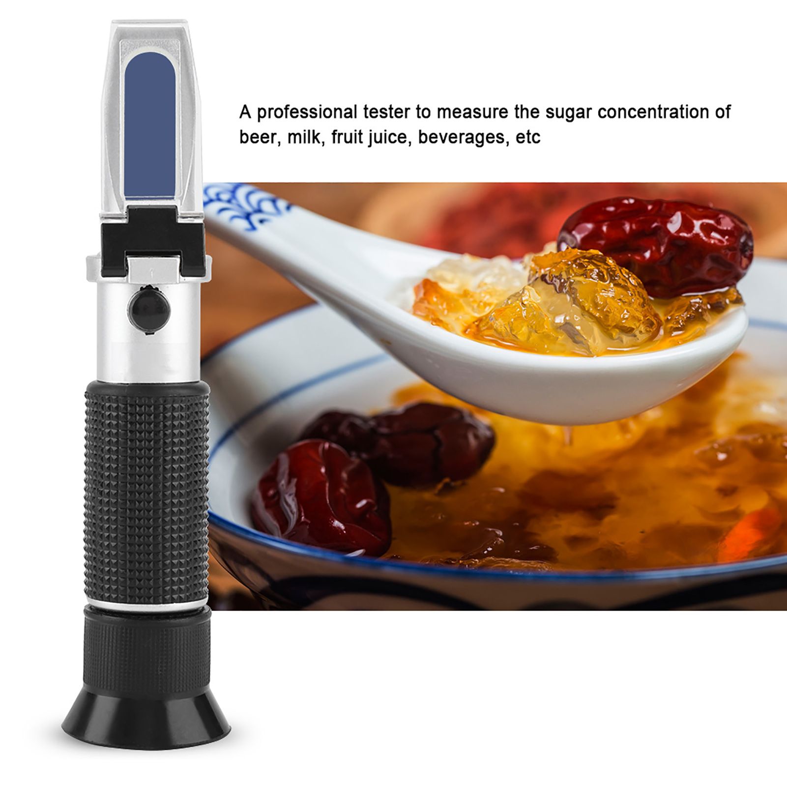 Portable Professional 0~20% Brix Refractometer Handheld Beer Fruit Juice Sugar view 3