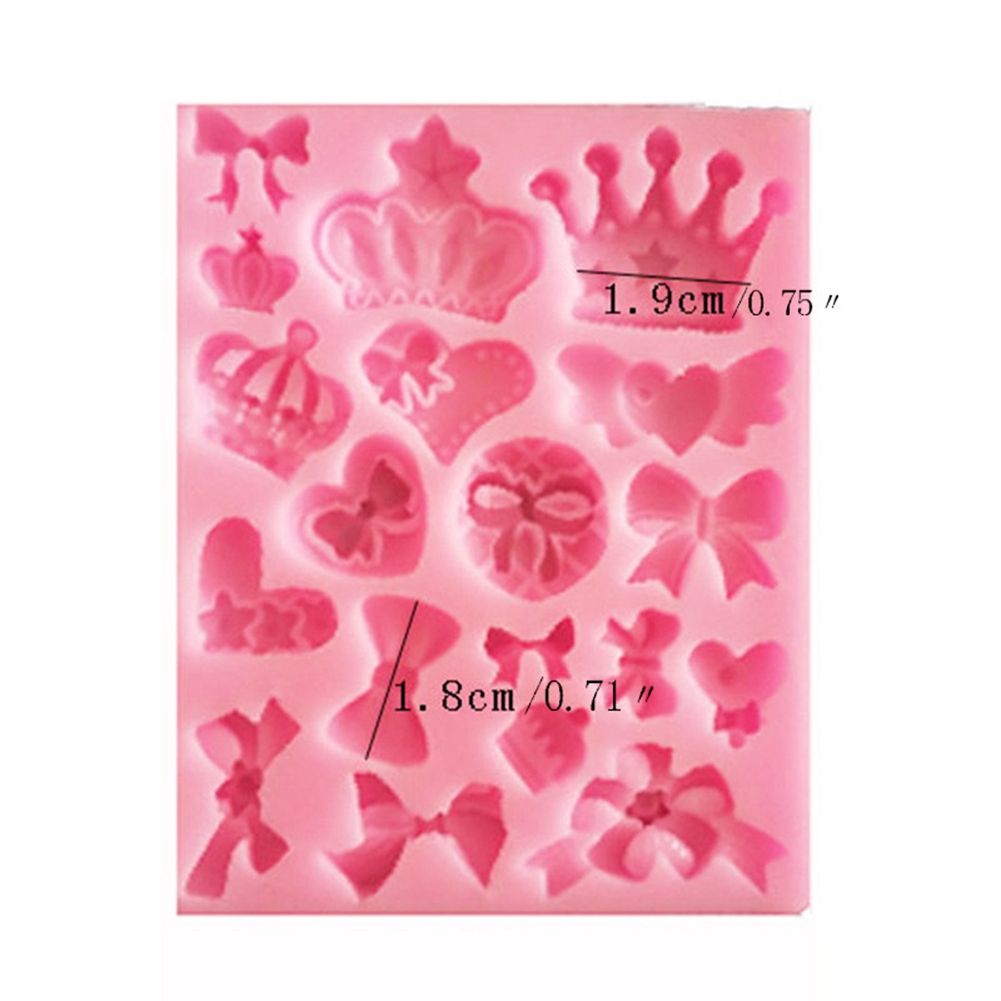 Crown Bowknot Soap Mould Fondant Cake Decoration Mold Silicone DIY Baking Tool view 6