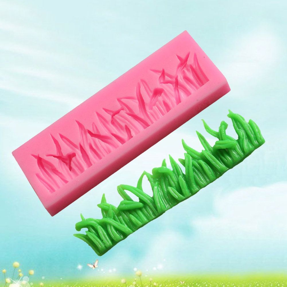 3D Grass Soap Mould Fondant Cake Decoration Mold Silicone DIY Baking Tool view 3
