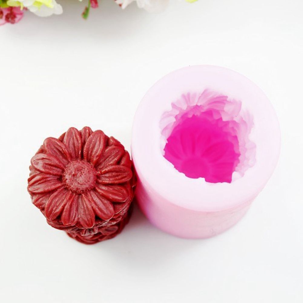 Sunflower Soap Mould Fondant Cake Decoration Mold Silicone DIY Baking Tool view 2