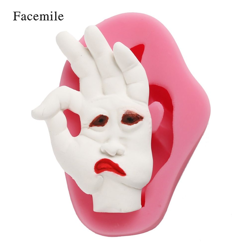 Funny Face Fondant Cake Decoration Mold Silicone DIY Baking Tool view 2