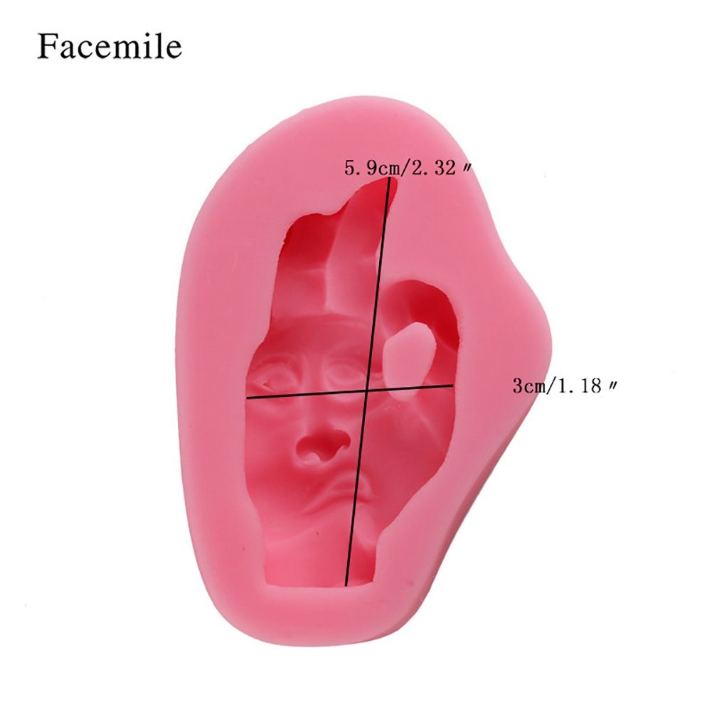 Funny Face Fondant Cake Decoration Mold Silicone DIY Baking Tool view 4