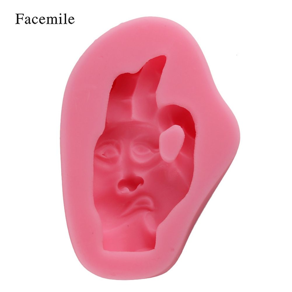 Funny Face Fondant Cake Decoration Mold Silicone DIY Baking Tool view 5