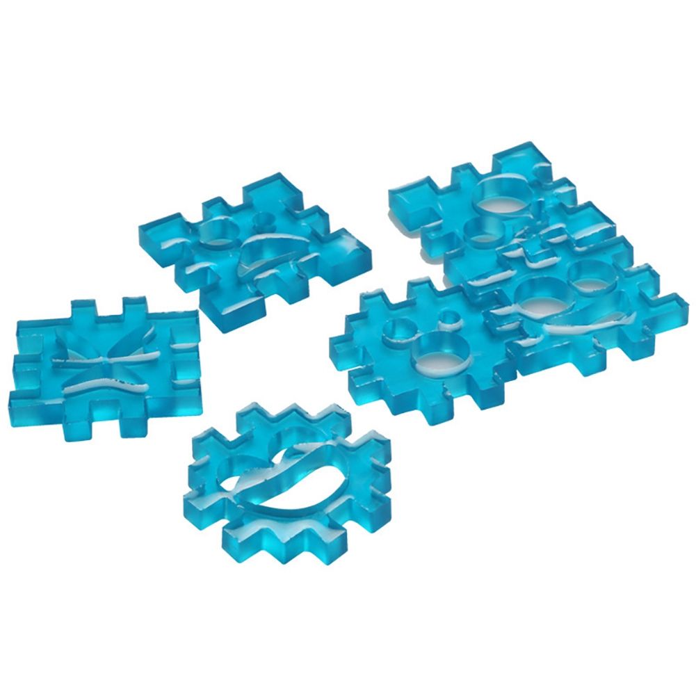 Smile Face Jigsaw Fondant Cake Decoration Mold Silicone DIY Baking Tool view 4