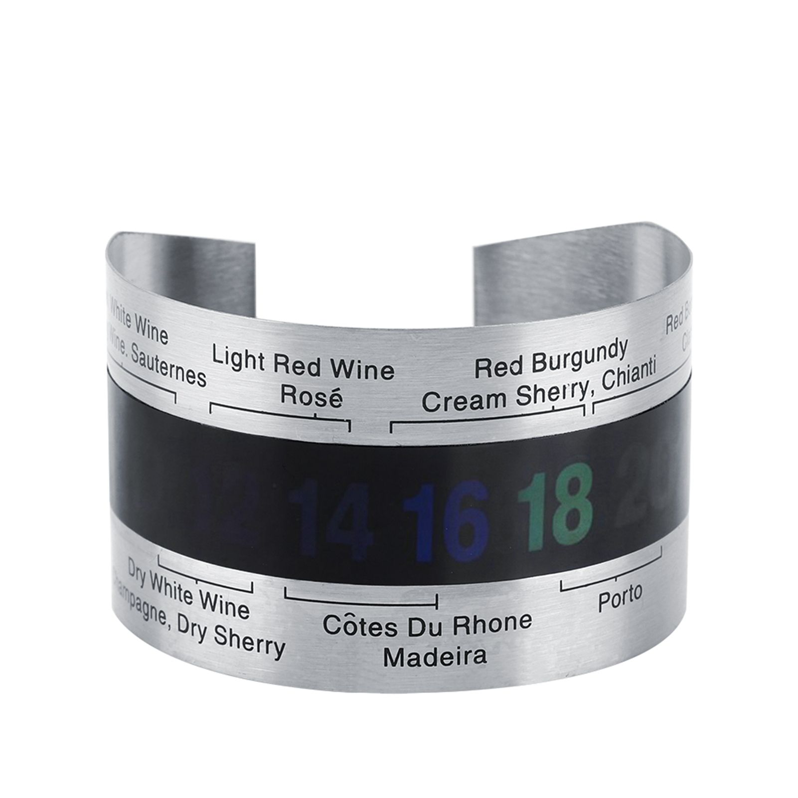 Stainless Steel Wine LCD Thermometer Bottle Beer Red Wines Bracelet