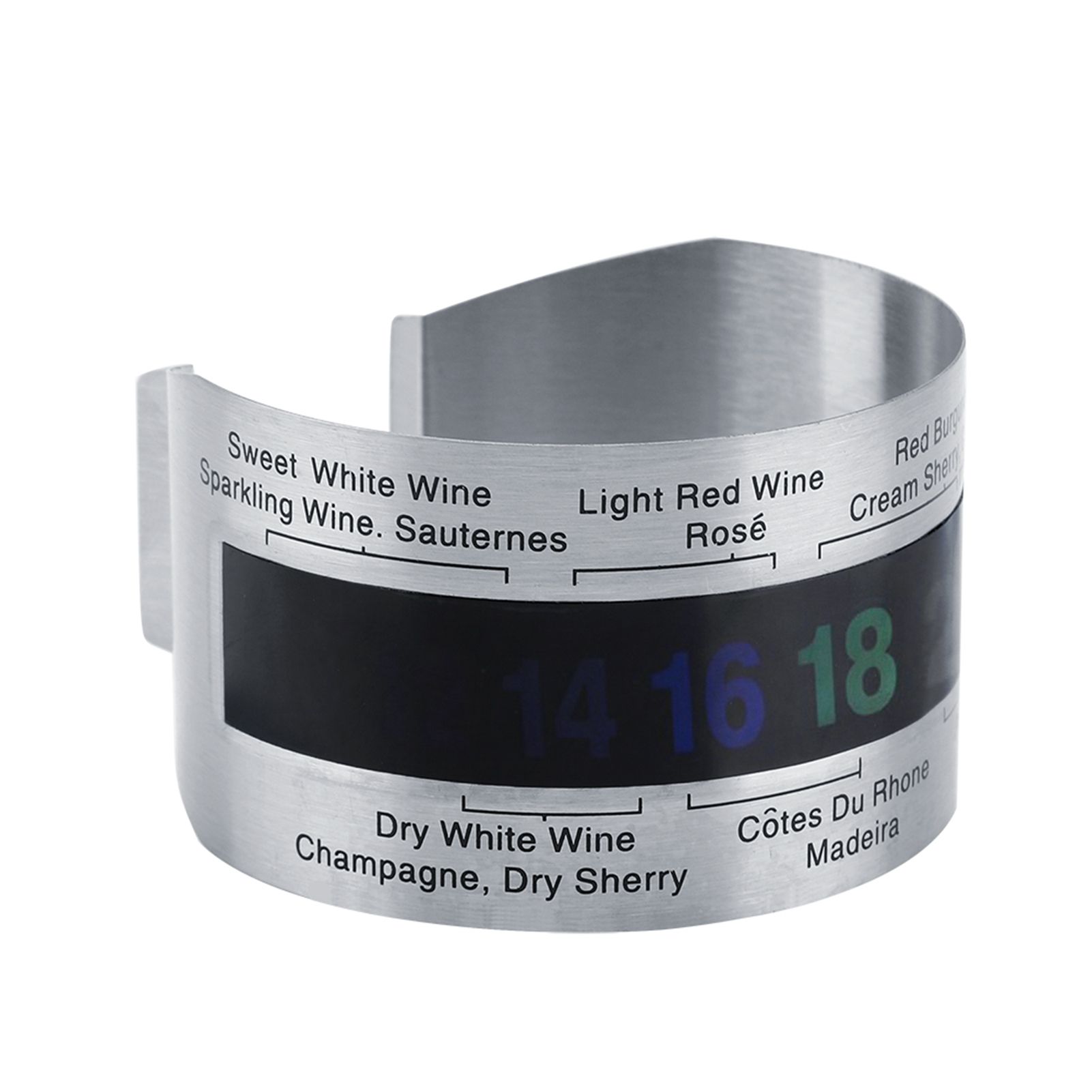 Stainless Steel Wine LCD Thermometer Bottle Beer Red Wines Bracelet view 2