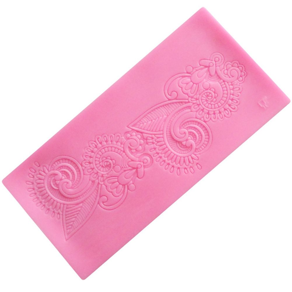 Lace Hem Shape Cake Baking Cookie Chocolate Sugar Paste Food Silicone Mold